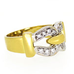 18 carati Oro bianco, Oro giallo - Anello - 0.24 ct Diamante