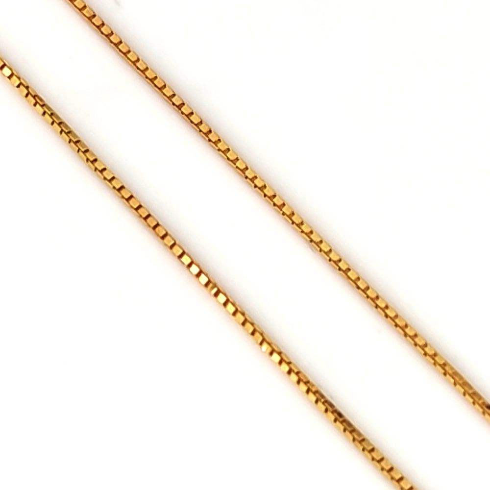 18 carati Oro giallo - Collana  pendente -zirconi