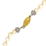 18 carati Oro bianco, Oro giallo - Collana con pendente - 0.84 ct Diamante - Perle Akoya 6.90 mm