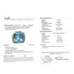 18 carati Oro bianco - Anello - 25.00 ct Acquamarina - Ct 1.60 Diamanti - Masterstones n 521PT178