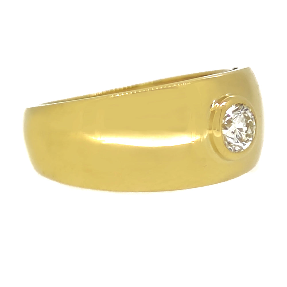 18 carati Oro giallo - Anello - 0.38 ct Diamante