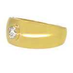 Anello - Oro 18 kt - Oro giallo - 0.38ct. Diamante