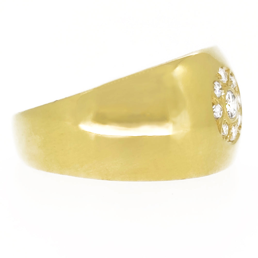 18 carati Oro giallo - Anello - 0.26 ct Diamante