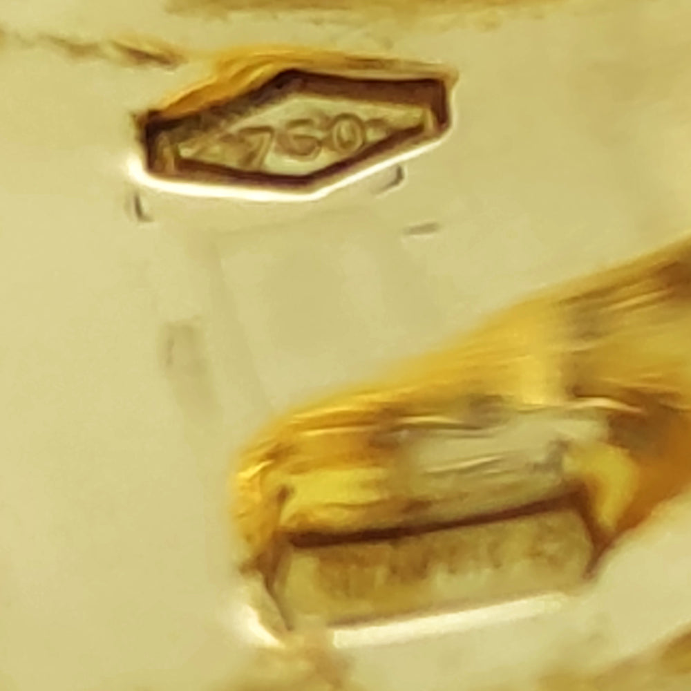 Anello - Oro 18 kt - Oro bianco, Oro giallo - 0.16ct. Diamante