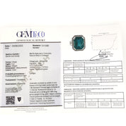 Anello - 18 carati Oro bianco - 10.20ct. tw. Smeraldo - Diamante