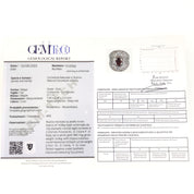 Anello - 18 carati Oro bianco - 2.55ct. tw. Diamante (Naturale) - Rubino