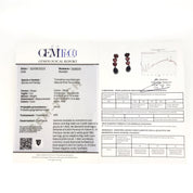 Orecchini - 18 carati Oro bianco, Diamanti - 5.24ct. tw. Tormalina - Iolite