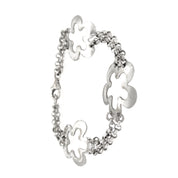 Bracciale con fiori in Argento 925