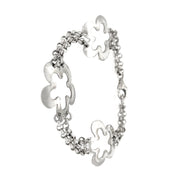 Bracciale con fiori in Argento 925