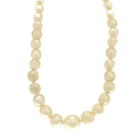 18 carati Oro bianco - Collana Rubino - Perle Akoya 5.90 mm