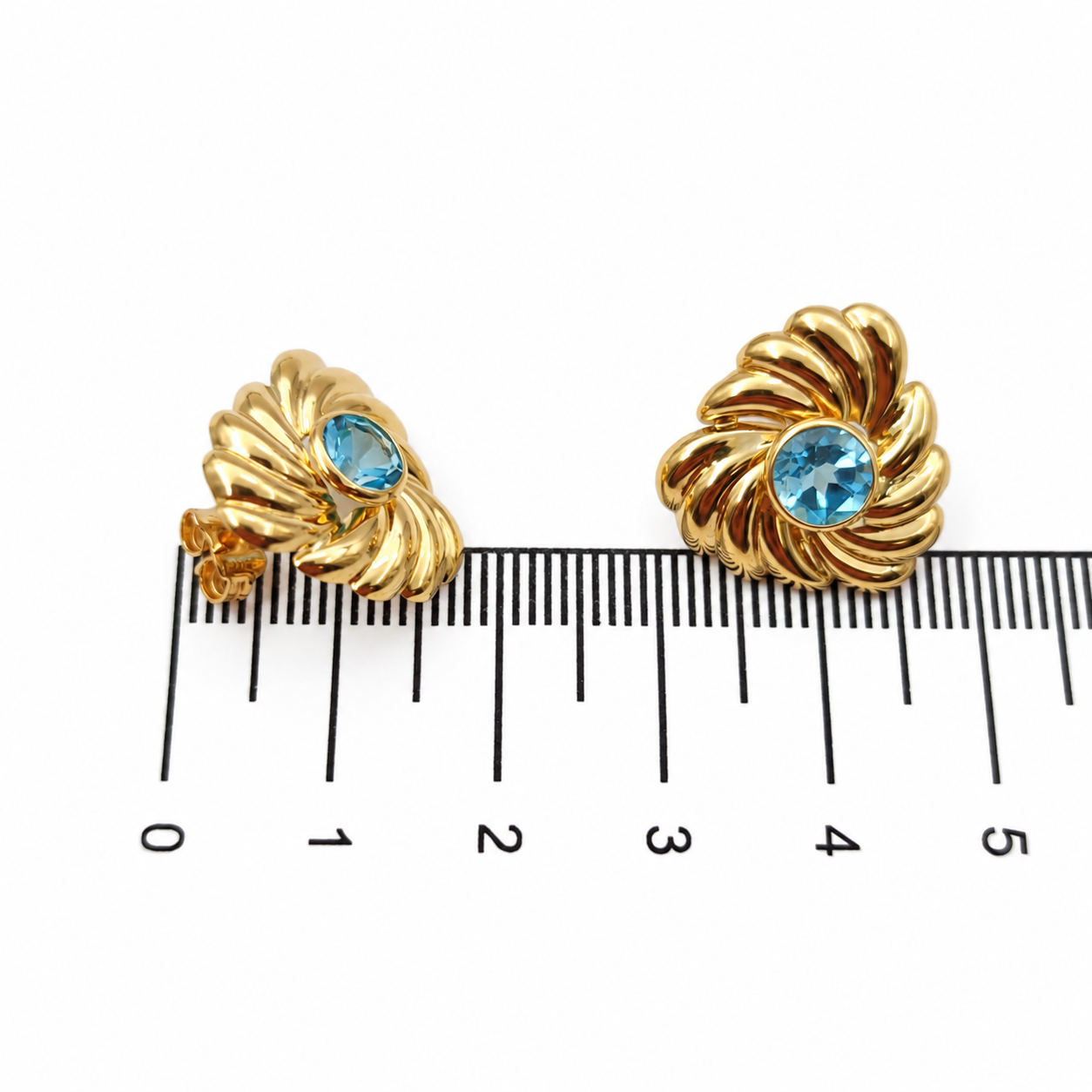 Senza prezzo di riserva - Orecchini - 18 carati Oro giallo - 1.80ct. tw. Topazio - Made in Italy - HandMade