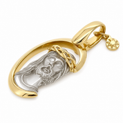 Ciondolo - 18 carati Oro giallo, Oro bianco - Made in Italy - Handmade