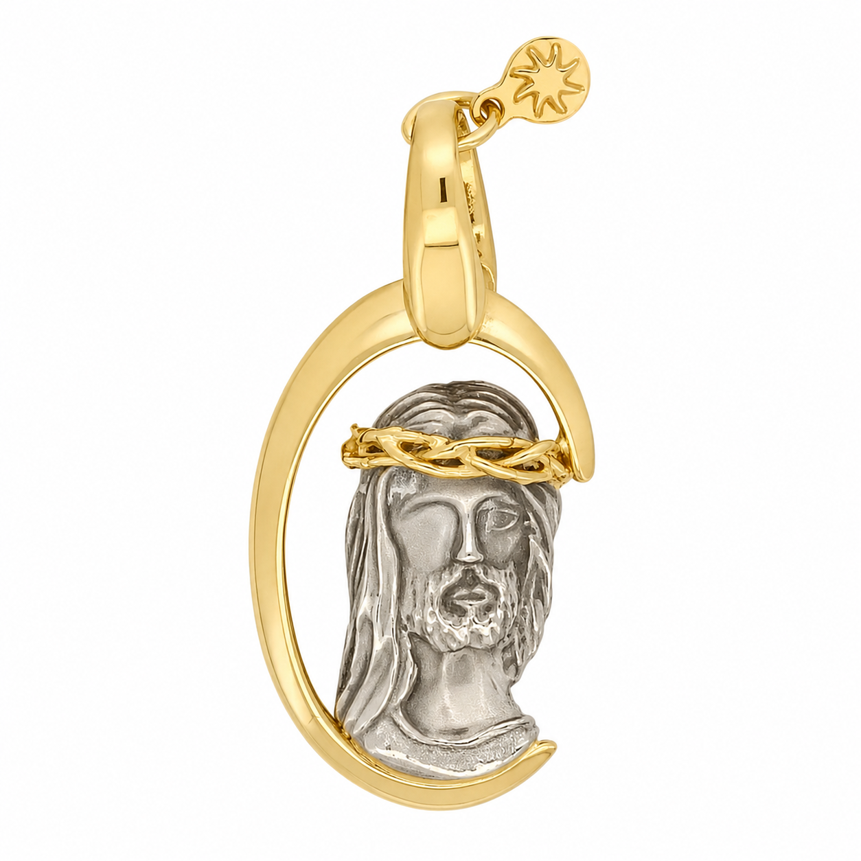 Ciondolo - 18 carati Oro giallo, Oro bianco - Made in Italy - Handmade