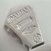 Ciondolo - 18 carati Oro bianco - 0.675ct. tw. Diamante (Naturale) - Made in Italy - Handmade