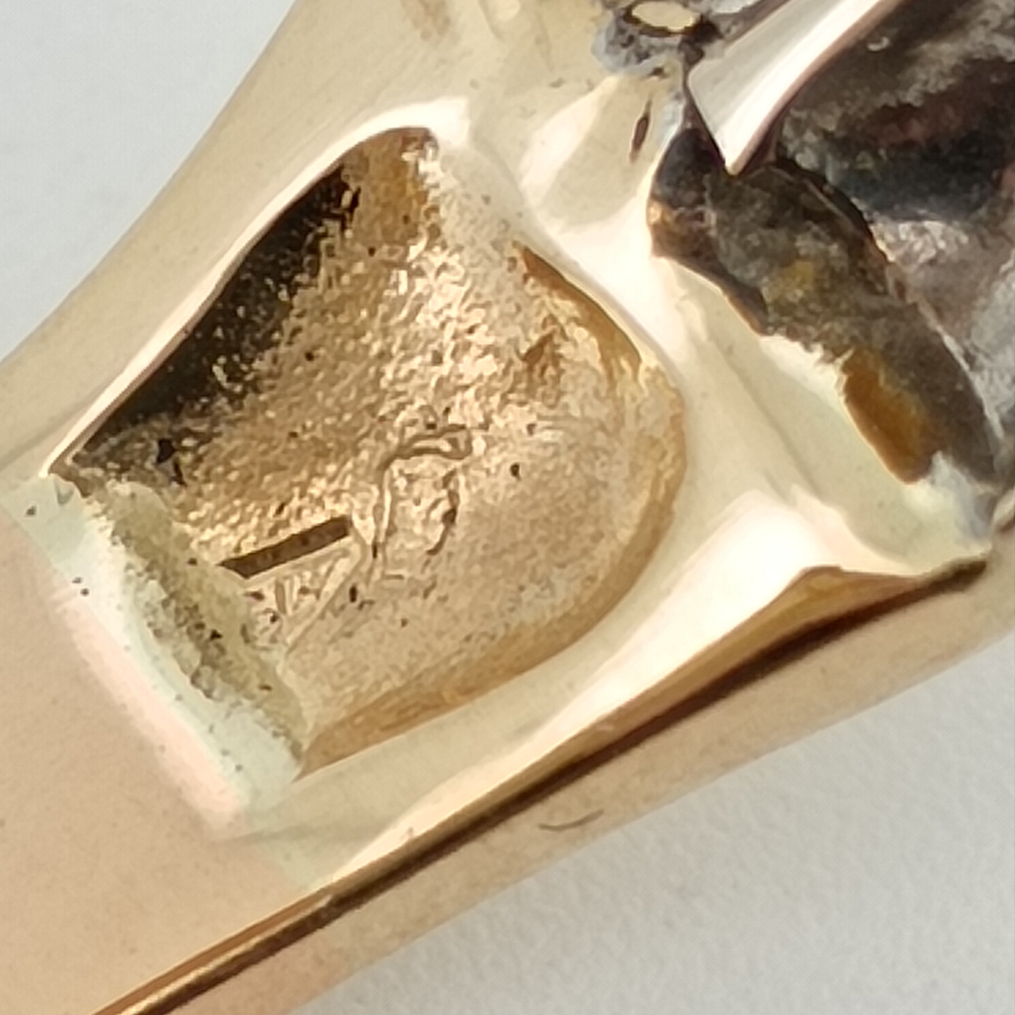 Anello - 18 carati Oro bianco, Oro giallo - Made in Italy - Handmade