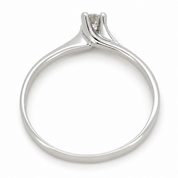 Anello - 18 carati Oro bianco - 0.15ct. tw. Diamante (Naturale) - Made in Italy - Handmade