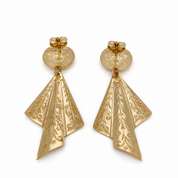 Orecchini - 18 carati Oro giallo - Made inItaly - Handmade