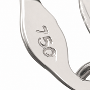 Collana con ciondolo - 18 carati Oro bianco, Oro giallo - 0.04ct. tw. Diamante (Naturale) - Made in Italy - Handmade