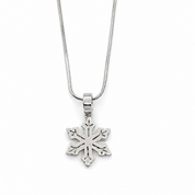 Collana con ciondolo - 18 carati Oro bianco - 0.38ct. tw. Diamante - Made in Italy - Handmade