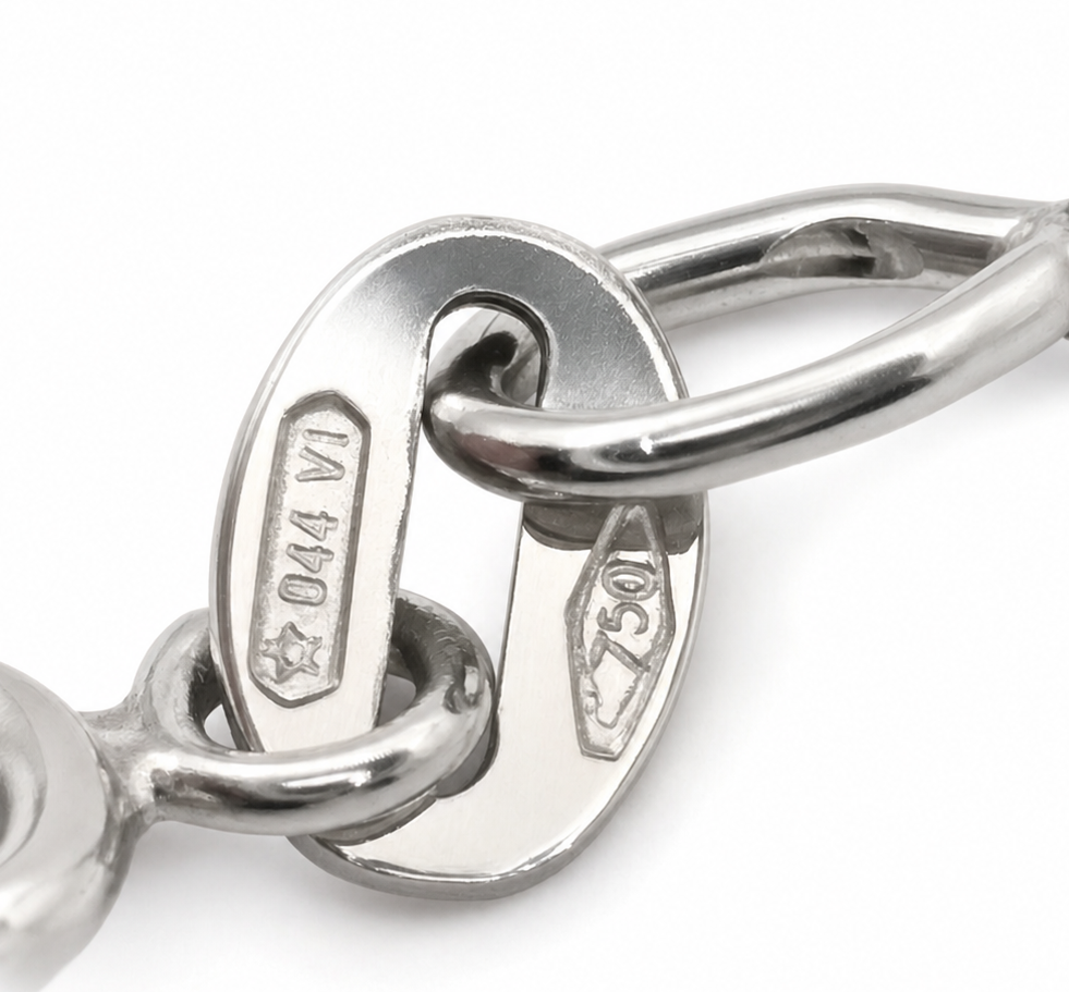 Collana con ciondolo - 18 carati Oro bianco - 0.45ct. tw. Diamante - Made in Italy - Handmade