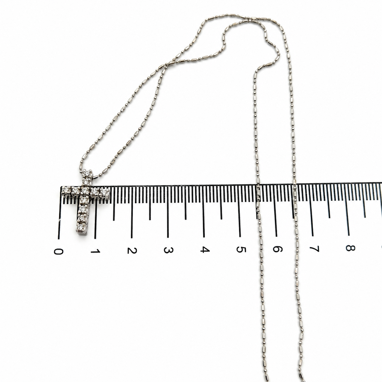 Collana con ciondolo - 18 carati Oro bianco - 0.38ct. tw. Diamante (Naturale) - Made in Italy - Handmade