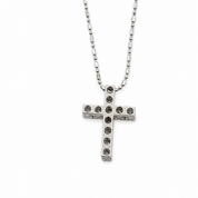 Collana con ciondolo - 18 carati Oro bianco - 0.38ct. tw. Diamante (Naturale) - Made in Italy - Handmade