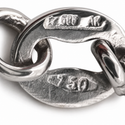 Collana con ciondolo - 18 carati Oro bianco - 0.38ct. tw. Diamante (Naturale) - Made in Italy - Handmade