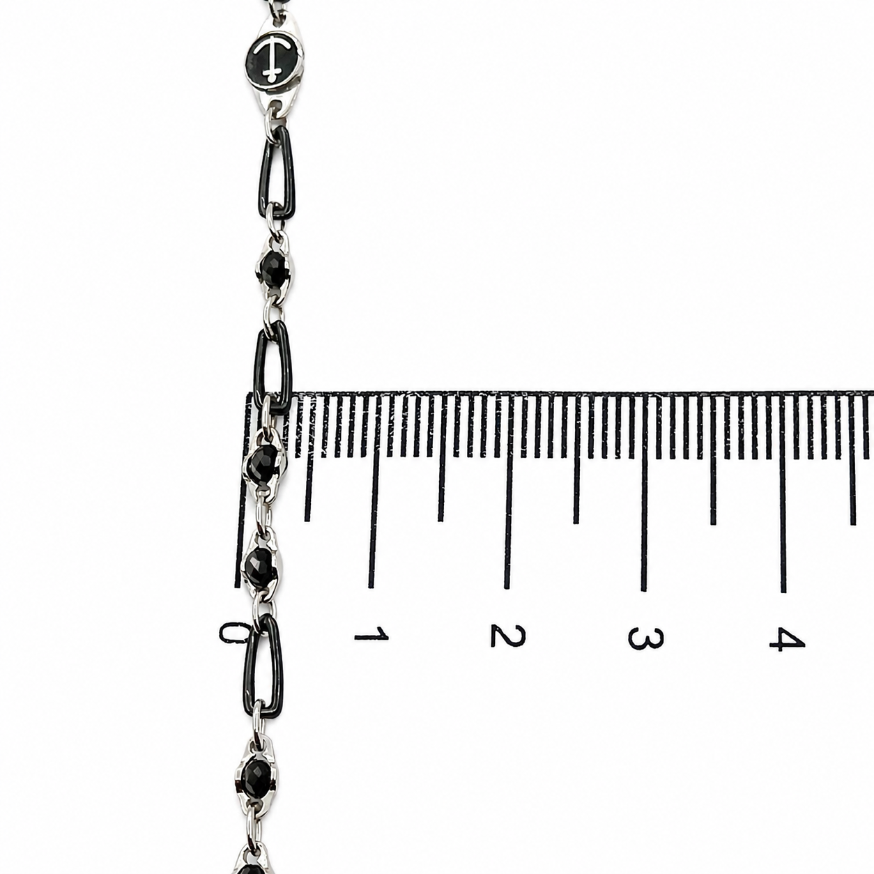 Bracciale - 18 carati Oro bianco Onice - Made in Italy - Handmade
