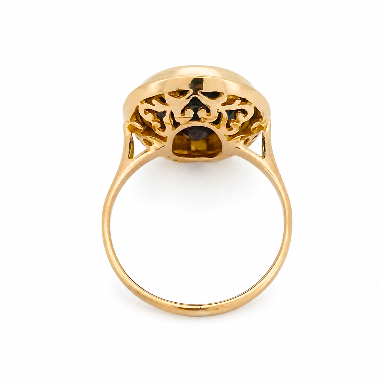 Anello - 18 carati Oro giallo - 7.00ct. tw. Granato - Made in Italy - Handmade