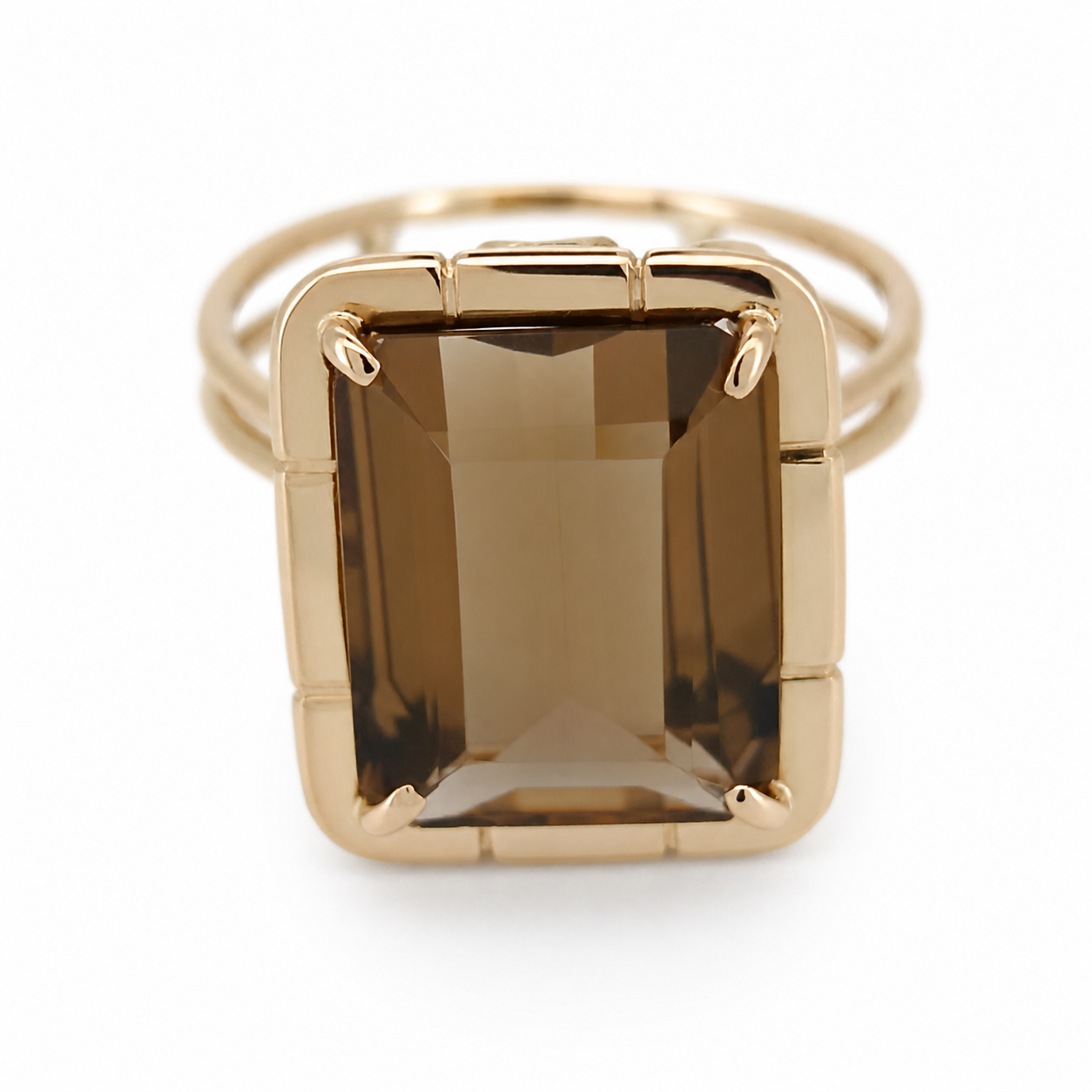 Anello - 18 carati Oro giallo - 8.00ct. tw. Quarzo - Made in Italy - Handmade