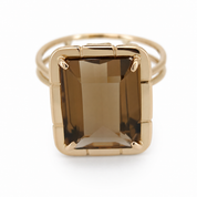 Anello - 18 carati Oro giallo - 8.00ct. tw. Quarzo - Made in Italy - Handmade