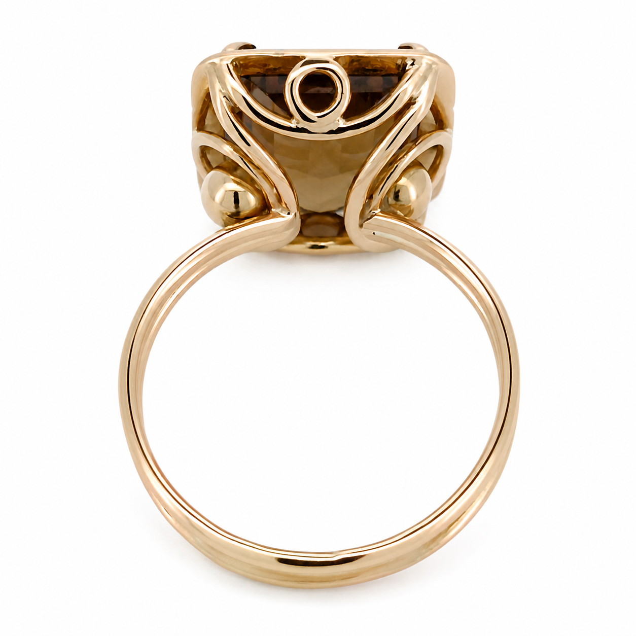 Anello - 18 carati Oro giallo - 8.00ct. tw. Quarzo - Made in Italy - Handmade