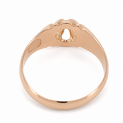 Anello - 18 carati Oro giallo - 0.03ct. tw. Diamante (Naturale) - Made in Italy - Handmade