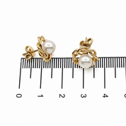 Orecchini - 18 carati Oro giallo Perla - Made in italy - Handmade
