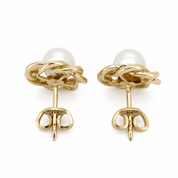 Orecchini - 18 carati Oro giallo Perla - Made in italy - Handmade