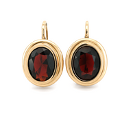 Orecchini - 18 carati Oro giallo - 2.50ct. tw. Granato - Made in Italy - Handmade