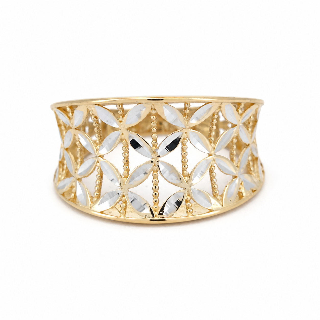 Anello - 18 carati Oro bianco, Oro giallo - Made in Italy - HandMade