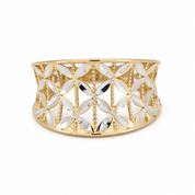 Anello - 18 carati Oro bianco, Oro giallo - Made in Italy - HandMade