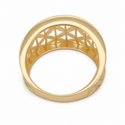 Anello - 18 carati Oro bianco, Oro giallo - Made in Italy - HandMade