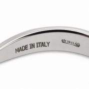 Anello - 18 carati Oro bianco - 0.18ct. tw. Diamante (Naturale) - Made in Italy - HandMade