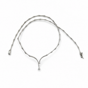 Collana con ciondolo - 18 carati Oro bianco - 0.15ct. tw. Diamante (Naturale) - Made in Italy - Handmade