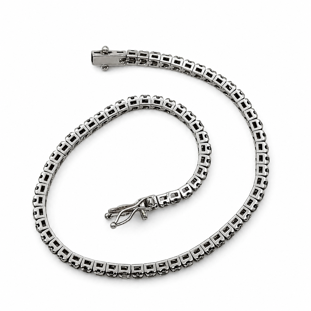 Bracciale - 18 carati Oro bianco- 2.69ct. tw. Diamante (Naturale) - Diamante - Made in Italy - Handmade