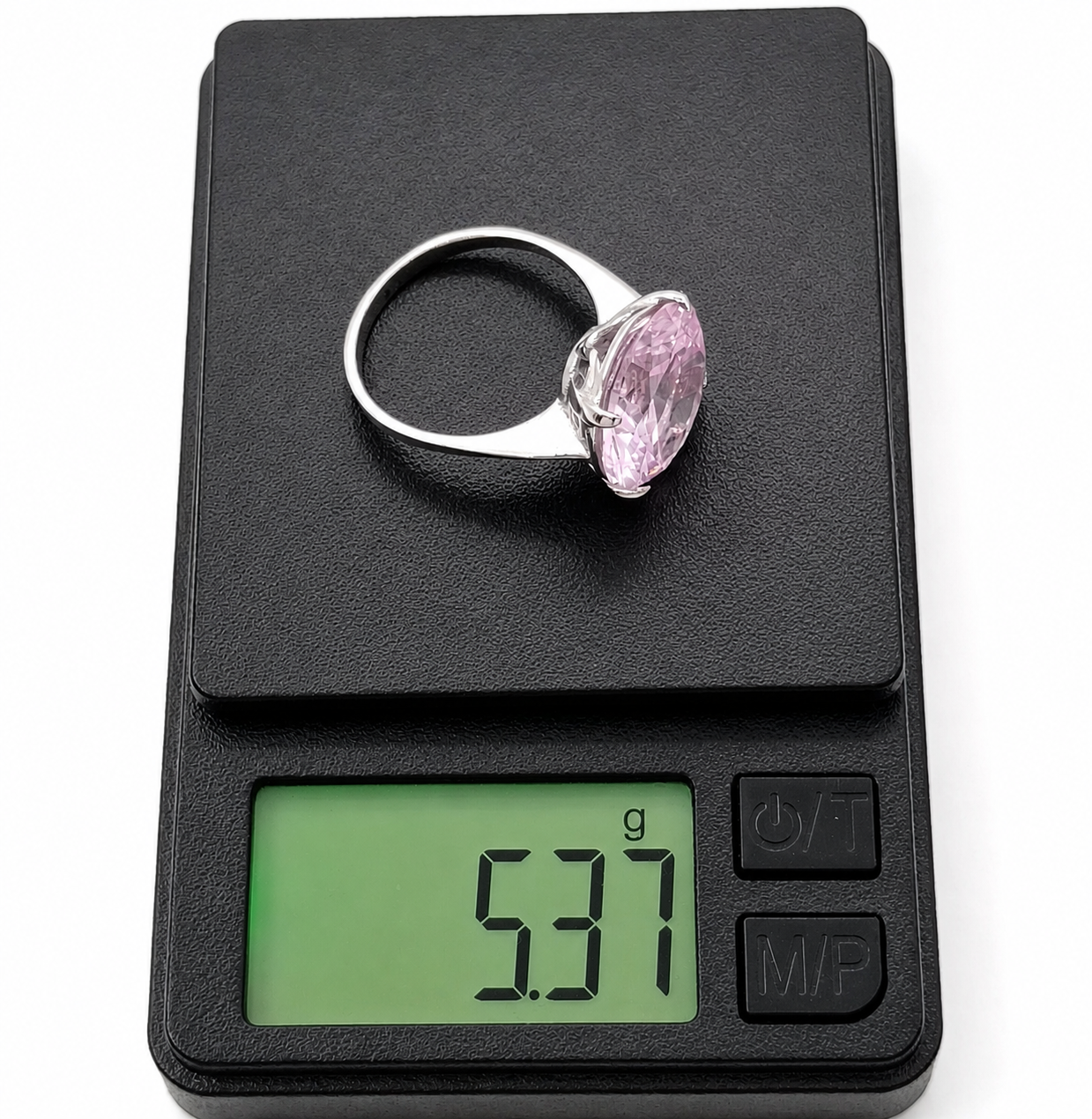 Anello - 18 carati Oro bianco - 10.00ct. tw. Quarzo - Made in Italy - Handmade