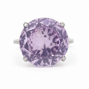 Anello - 18 carati Oro bianco - 10.00ct. tw. Quarzo - Made in Italy - Handmade