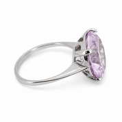 Anello - 18 carati Oro bianco - 10.00ct. tw. Quarzo - Made in Italy - Handmade