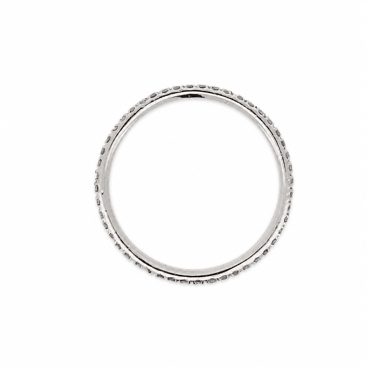 Anello - 18 carati Oro bianco - 0.48ct. tw. Diamante (Naturale) - Made in Italy - Handmade