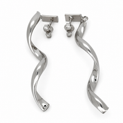 Orecchini - 18 carati Oro bianco - Made in Italy - Handmade