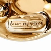 Orecchini - 18 carati Oro giallo - 0.02ct. tw. Diamante (Naturale) - Perla - Made in italy - Handmade
