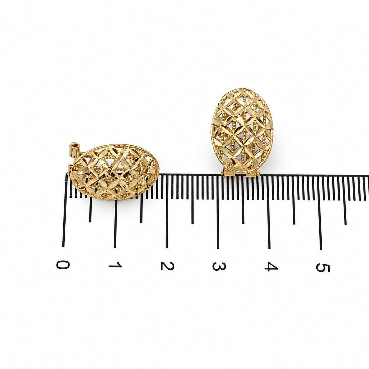 Orecchini - 18 carati Oro giallo - Made in Italy - HandMade