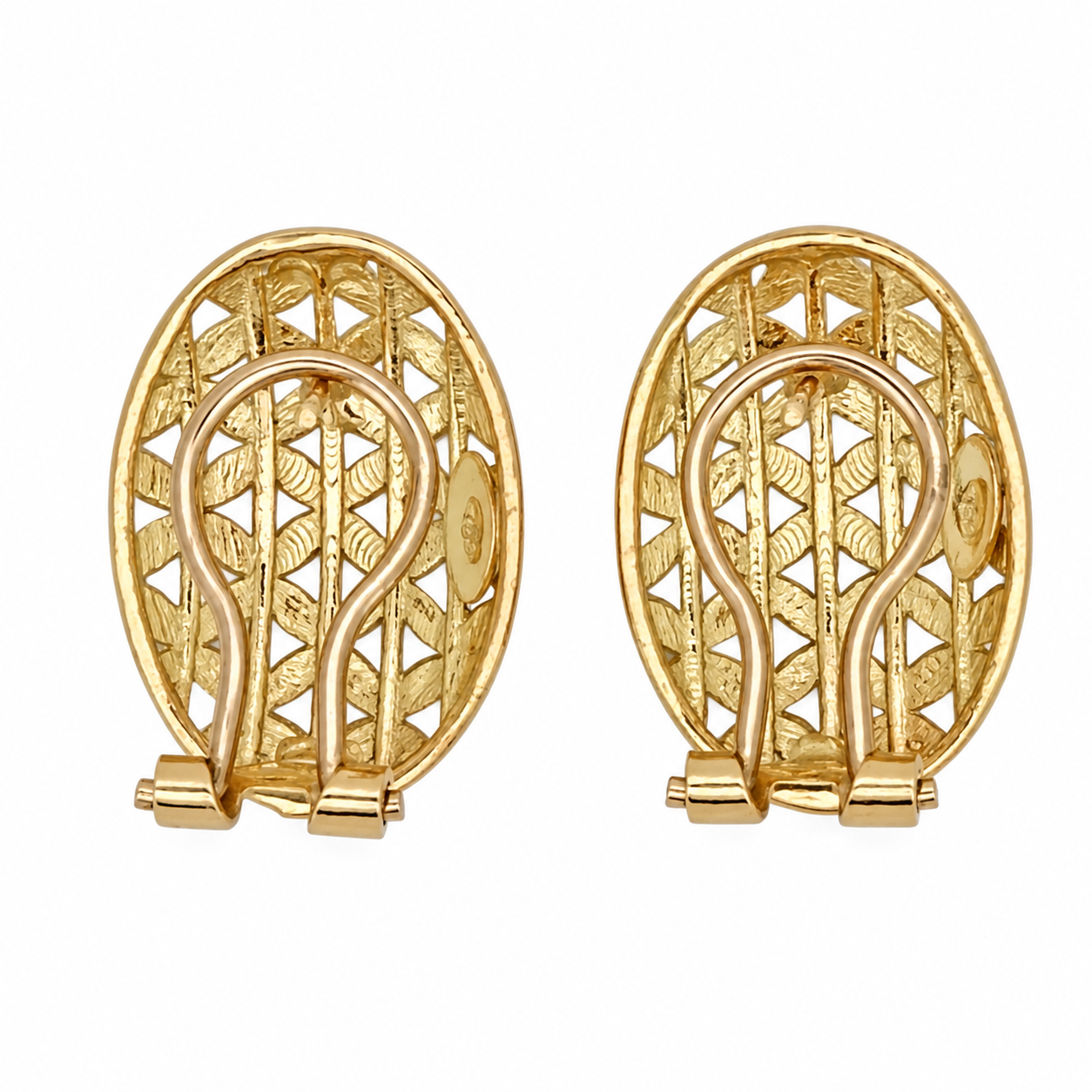 Orecchini - 18 carati Oro giallo - Made in Italy - HandMade